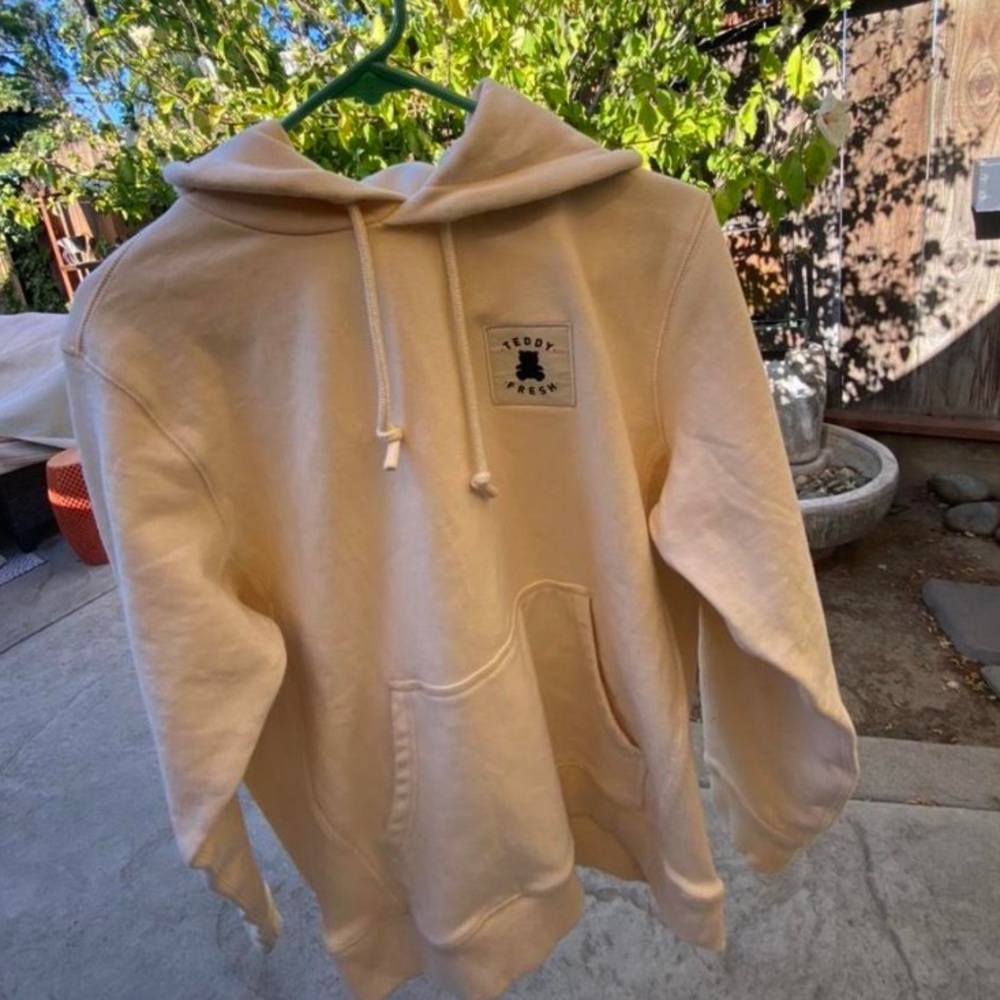 Teddy fresh classic fleece hoodie and sweat pants in “bone”